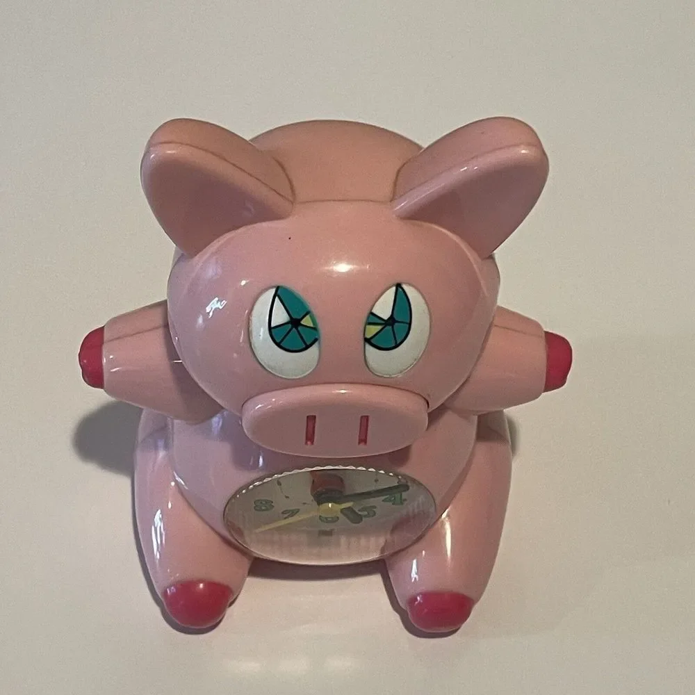Tonde Burin Pig‎ Alarm Clock SUPER RARE Vintage Collectible! HTF